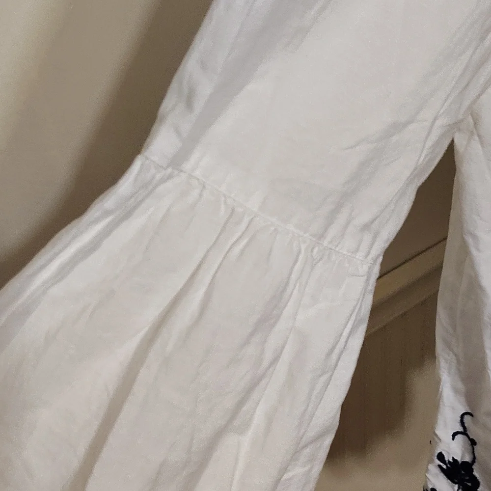 LOFT White Boxy Embellished Blouse - Picture 5 of 6